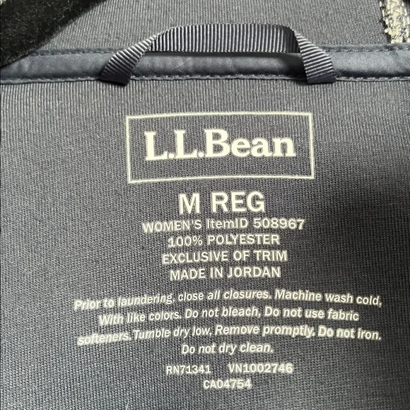 L.L. Bean Mountain Pile Fleece Coat women’s regular medium outdoorsy camping - Picture 7 of 9